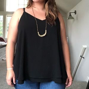 Black Chiffon Top